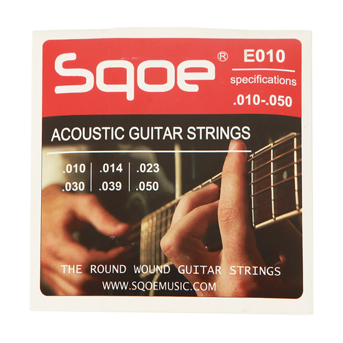 SQOE QX-SQ-E010 комплект струн для акустической гитары (10-50)